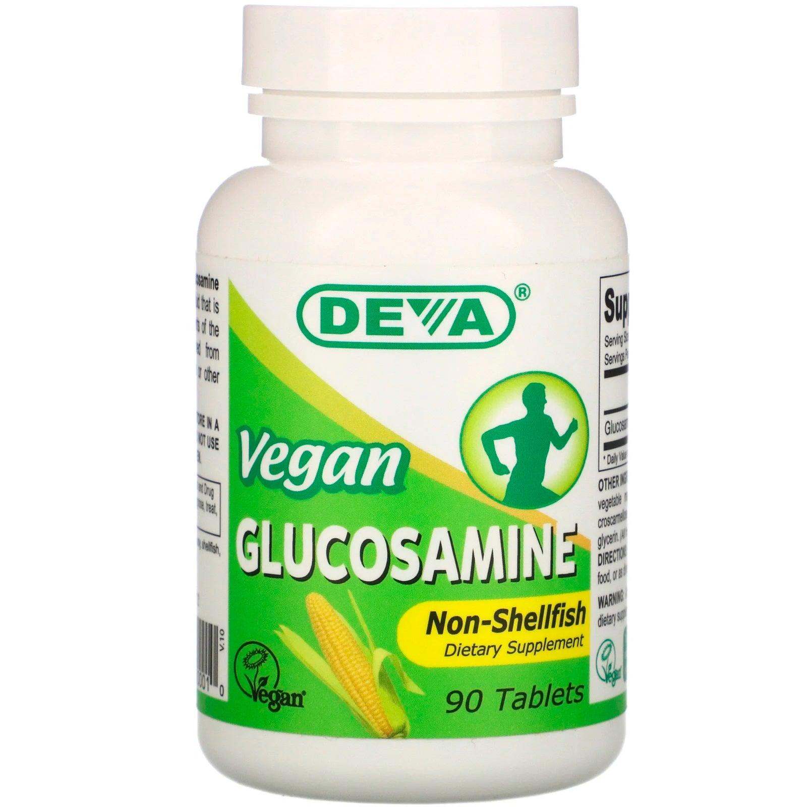 Vegan Glucosamine, 90 Tablets - Deva - welzo