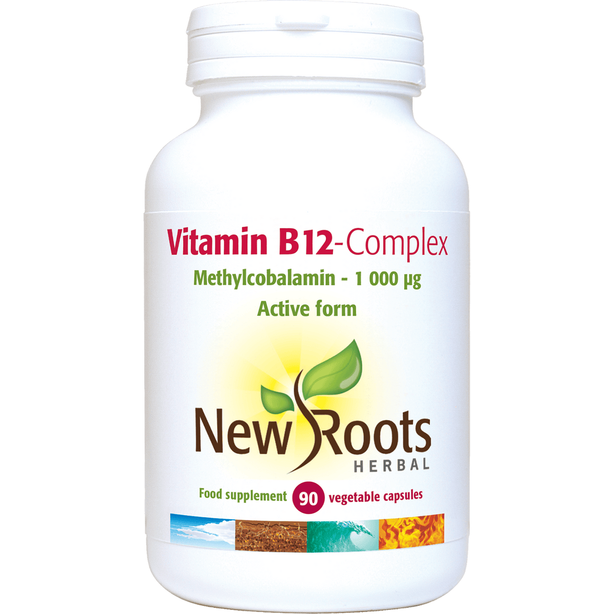 New Roots Ziołowy kompleks witaminy B12 1000µg – 90 kapsułek – obrazek 3