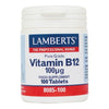 Vitamin B12/B-12 100 mcg, 100 Tabs - Lamberts - welzo