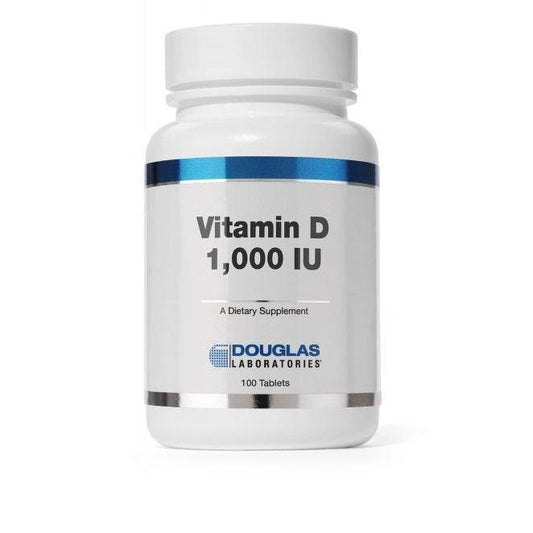 Vitamin D 1000IU 100 Tablets - Douglas Labs - welzo