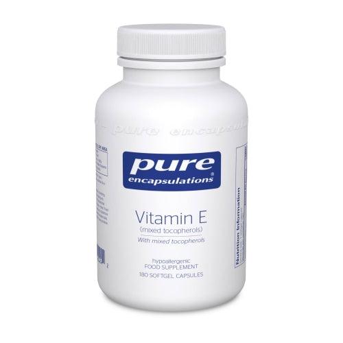 Vitamin E (with mixed tocopherols) 400 IU, 90 softgels - Pure Encapsulations - welzo