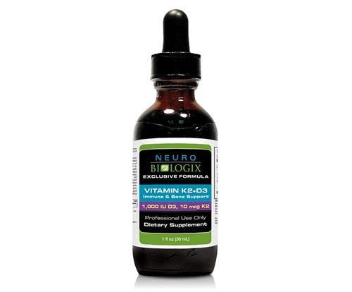 Vitamin K2 + D3 Drops 1oz (1000IU) - Neuro Biologix - welzo