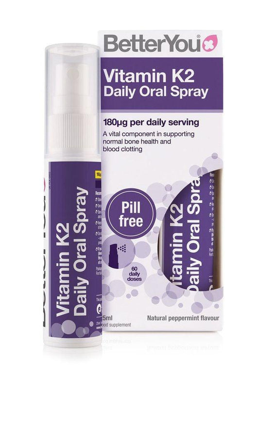 Vitamin K2 Daily Oral Spray 180ug 25ml - BetterYou - welzo