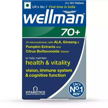 Wellman 70+ Tablets Pack of 30 - welzo