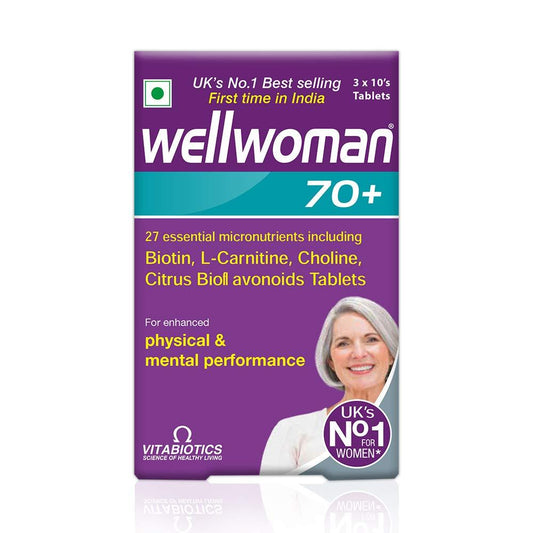 Wellwoman 70+ Tablets Pack of 30 - welzo