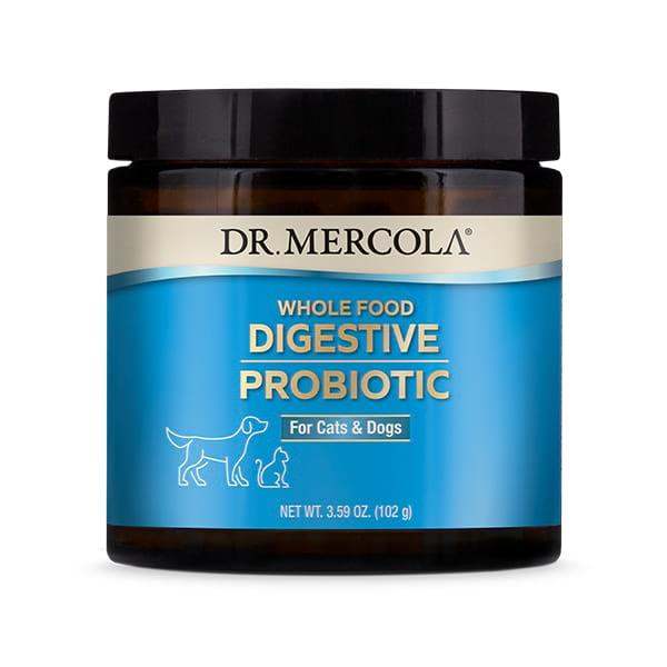 Whole Food Digestive Probiotic for Cats & Dogs, 102 g - Dr. Mercola - welzo