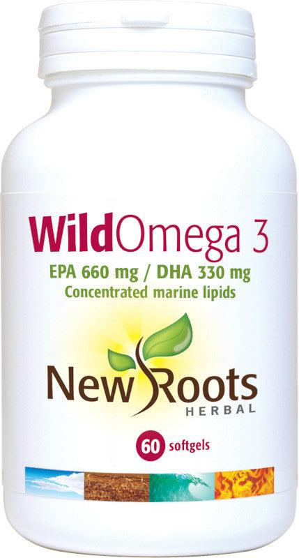 Wild Omega-3 (60 softgels) - New Roots Herbal - welzo