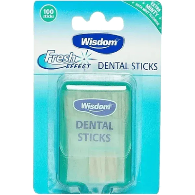 Wisdom Mint Fluoride Dental Sticks Pack of 100 - welzo