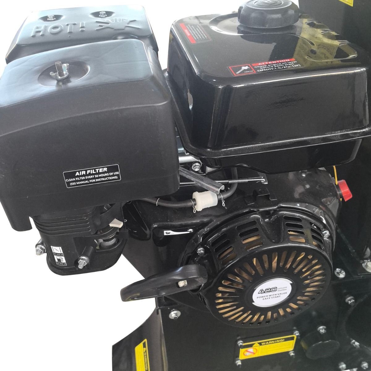 15HP 420cc 102mm Petrol Wood Chipper And Shredder