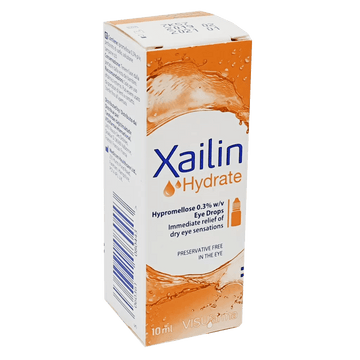 Xailin Hydrate Preservative Free Eye Drops 10ml - welzo