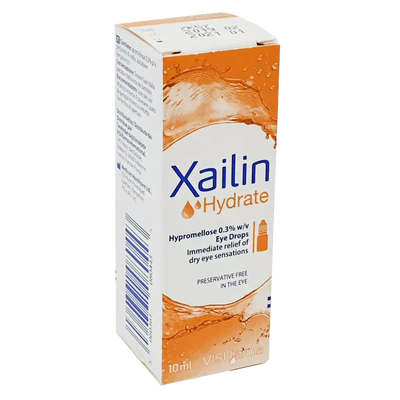 Xailin Hydrate Preservative Free Eye Drops 10ml - welzo