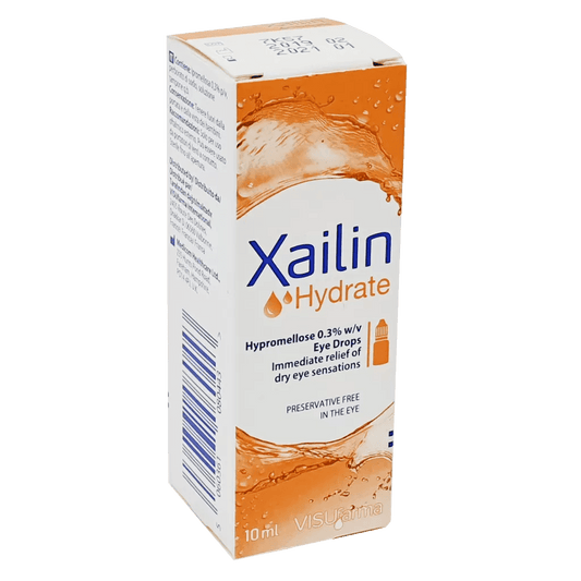 Xailin Hydrate Preservative Free Eye Drops 10ml - welzo