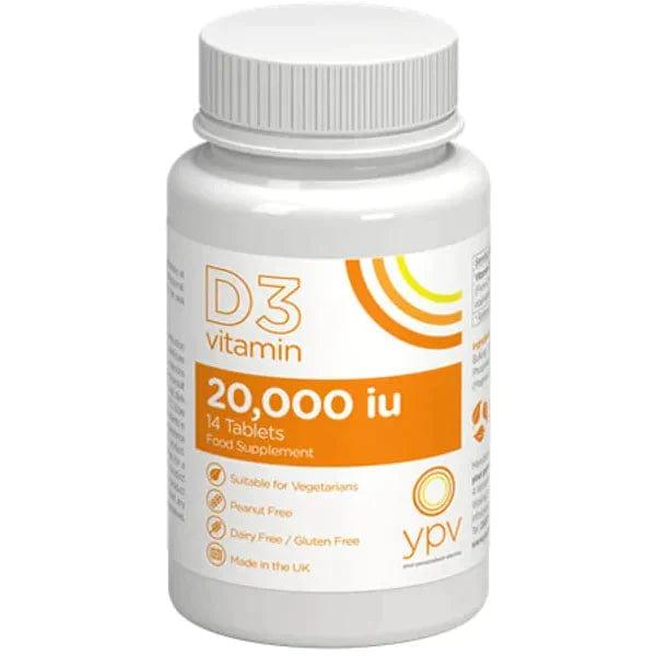 YPV Vitamin D3 20,000iu Tablets Pack of 14 - welzo