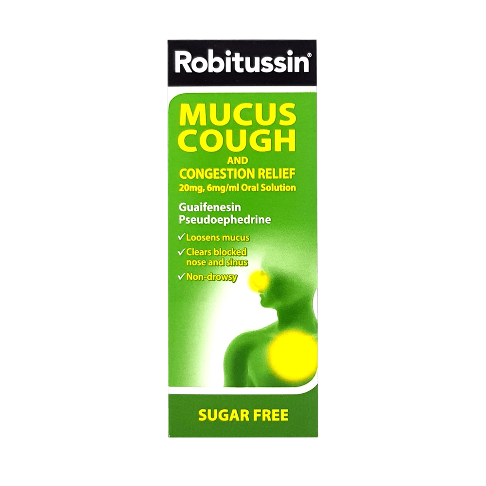 Robitussin Mucus Cough With Congestion Relief 100ml - welzo