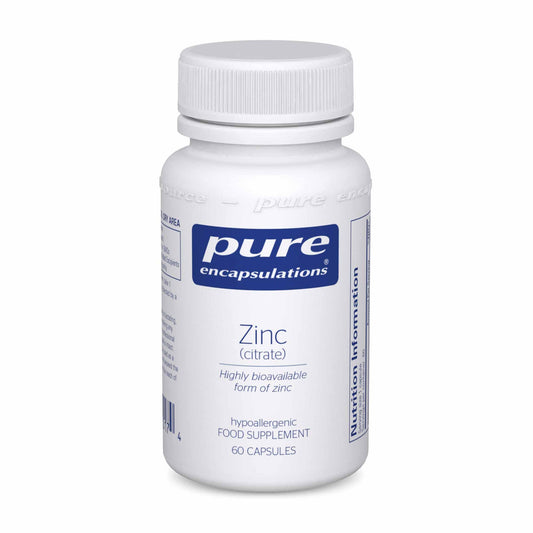 Zinc (citrate)- 60 vcaps - Pure Encapsulations - welzo
