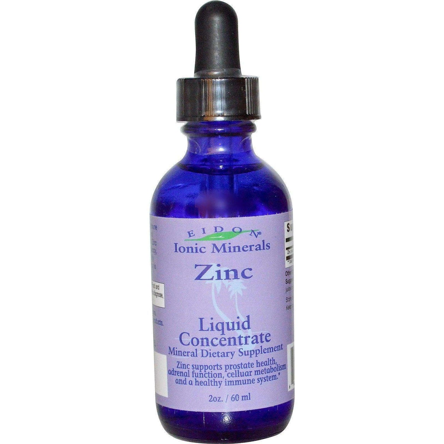 Zinc, Liquid Concentrate, 60ml - Eidon Mineral Supplements - welzo