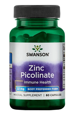 Zinc Picolinate 22 mg (60 Capsules) - Swanson - welzo