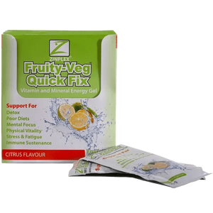 Zinplex Fruity-Veg Quick Fix Citrus Flavour Sachets 28g Pack of 30 - welzo