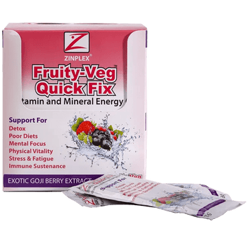 Zinplex Fruity-Veg Quick Fix Goji Berry Sachets 28g Pack of 30 - welzo