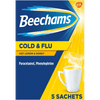 Beechams Cold & Flu Hot Lemon & Honey Sachets Pack of 5 - welzo