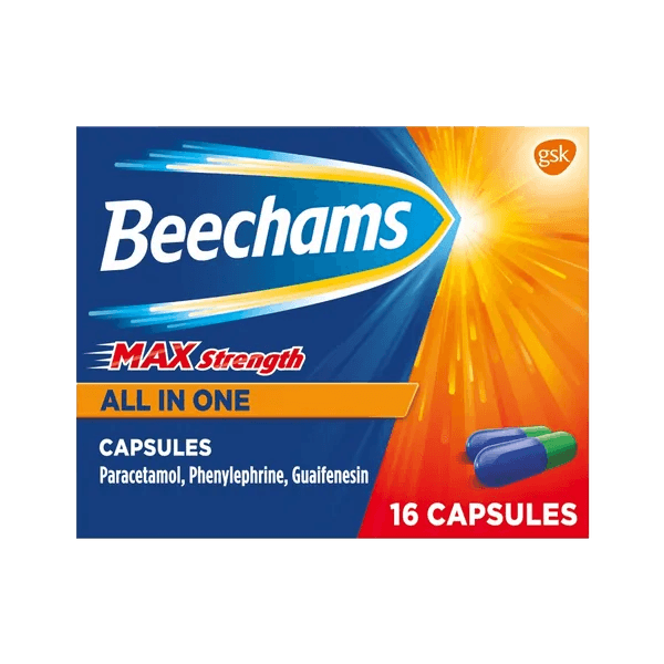 Beechams Max Strength All in One Capsules Pack of 16 - welzo