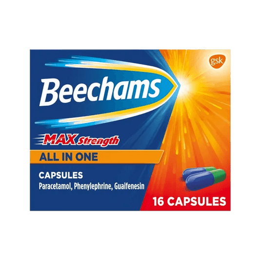 Beechams Max Strength All in One Capsules Pack of 16 - welzo
