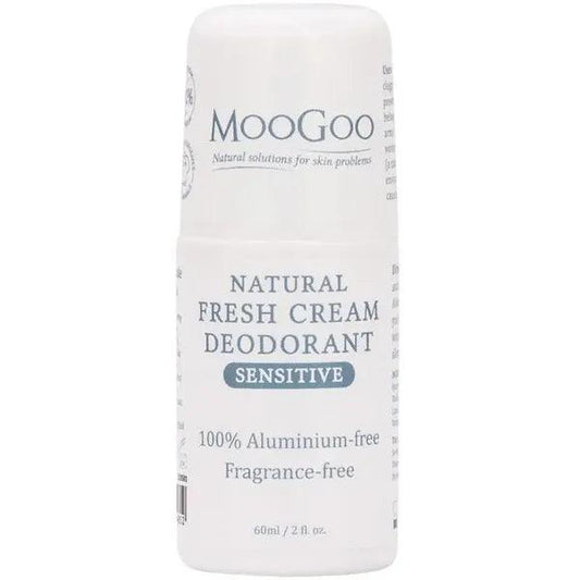 MooGoo Natural Fresh Cream Deodorant Sensitive 60ml - welzo