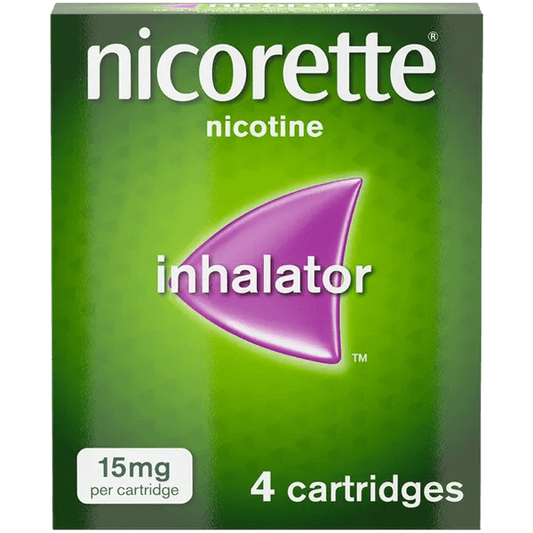 Nicorette 15mg Inhalator Nicotine 4 Cartridges (Stop Smoking Aid) - welzo