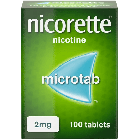 Nicorette Microtab 2mg Nicotine 100 Sublingual Tablets (Stop Smoking Aid) - welzo