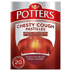 Potters Chesty Cough Pastilles Pack of 20 - welzo