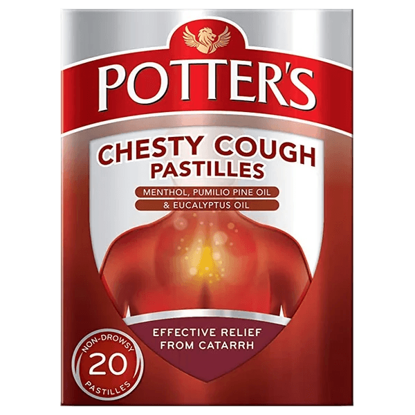 Potters Chesty Cough Pastilles Pack of 20 - welzo