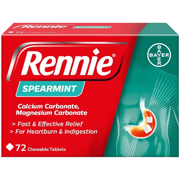 Rennie Spearmint Tablets Pack of 72 - welzo