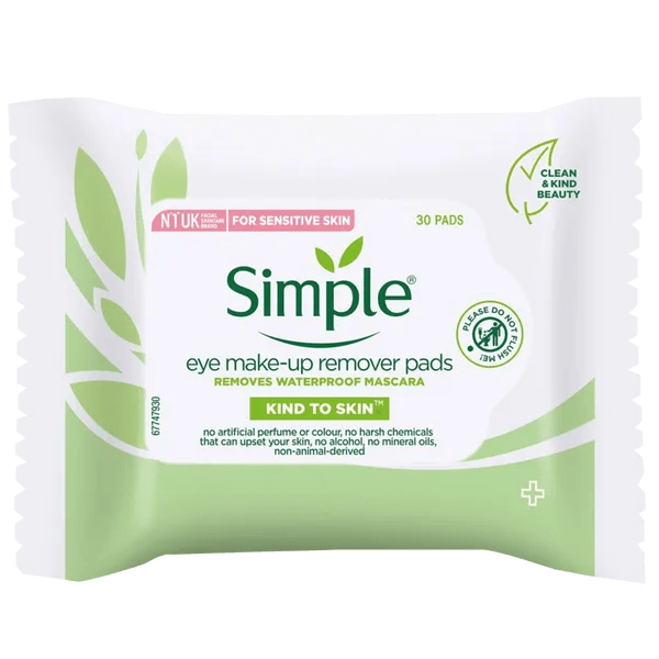 Simple Kind to Eyes Eye Make up Remover Pads Pack of 30 - welzo