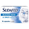 Sudafed Blocked Nose & Sinus Capsules Pack of 16 - welzo