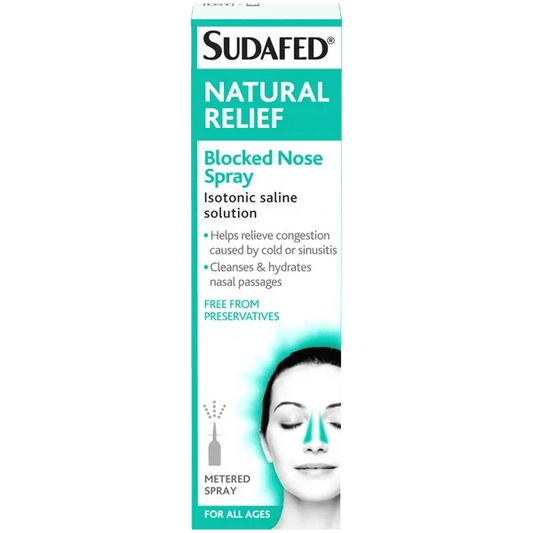 Sudafed Natural Relief Blocked Nose Spray 15ml - welzo