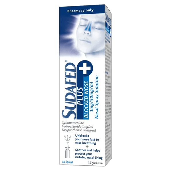 Sudafed Plus Blocked Nose Spray 10ml - welzo