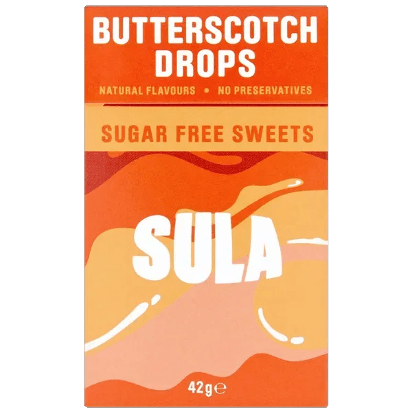 Sula Sugar Free Sweets Butterscotch 42g - welzo