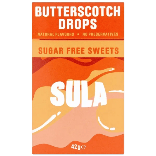 Sula Sugar Free Sweets Butterscotch 42g - welzo