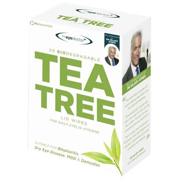 The Eye Doctor Biodegradable Tea Tree Lid Wipes Pack of 20 - welzo