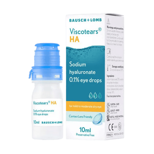 Viscotears Hyaluronic Acid Eye Drops 10ml - welzo