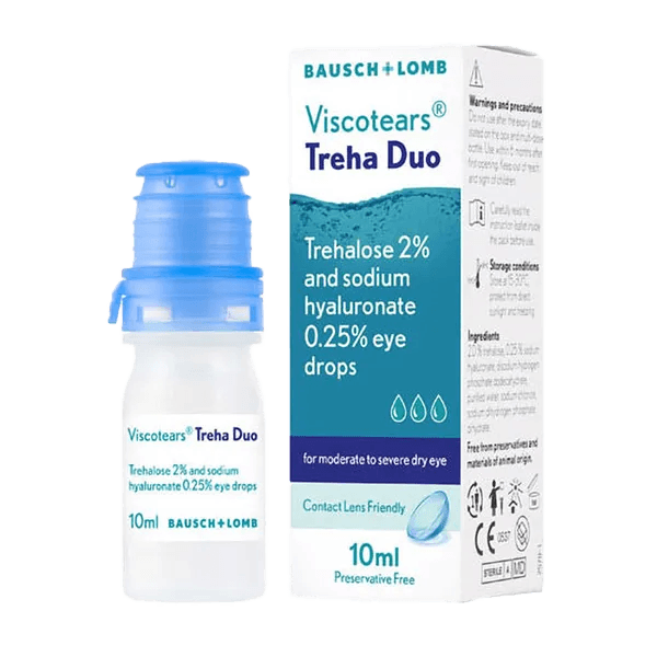 Viscotears Treha Duo Eye Drops 10ml - welzo