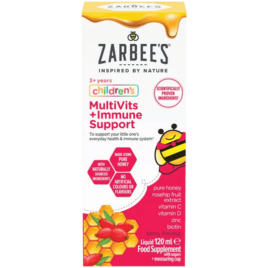 Zarbee's Childrens MultiVits + Immune Support Liquid 120ml - welzo