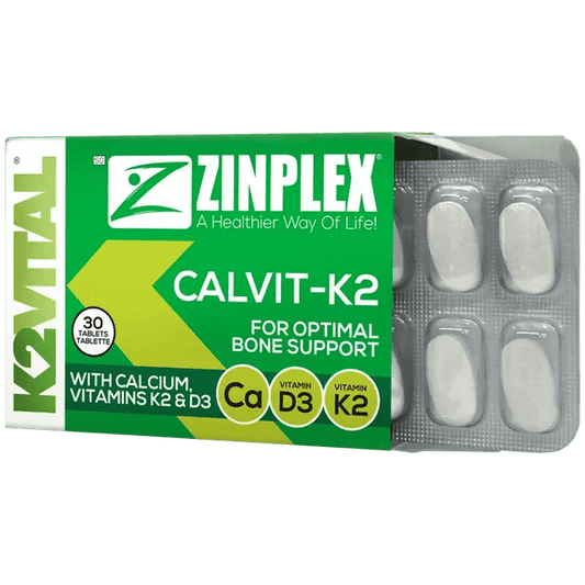 Zinplex CalVit-K2 Tablets Pack of 30 - welzo