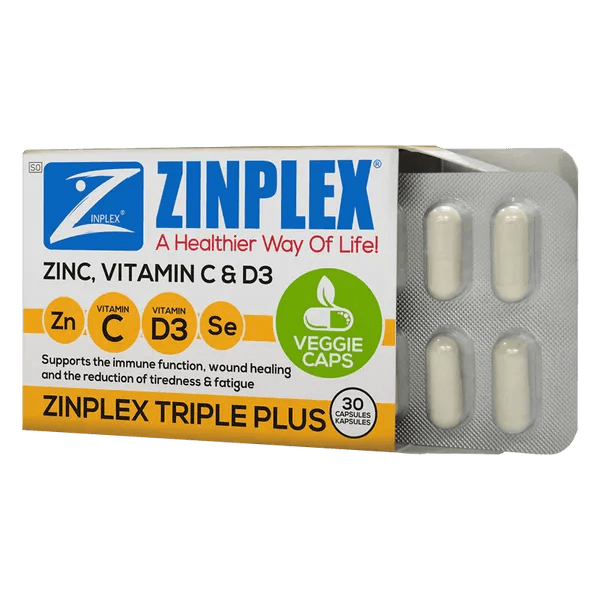 Zinplex Triple Plus Capsules Pack of 30 - welzo